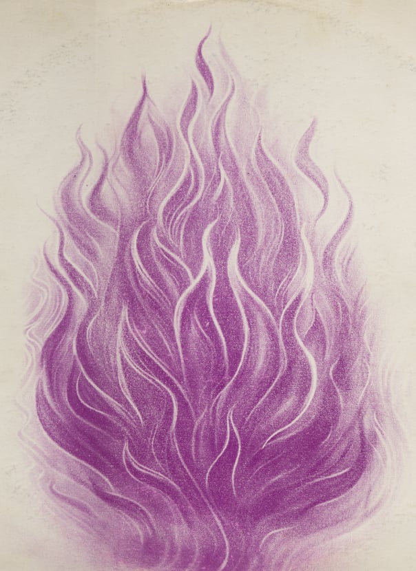 Flamme violet