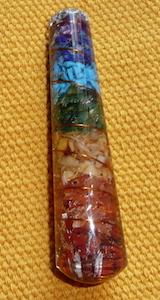 Orgonite baguette 7 chakras